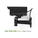 Nedis DUMCBS10BK álkamera (kamu), IP44, elem / napelem, kültéri, fali tartóval együtt