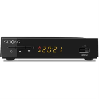   STRONG SRT3030 HD kábeltévé vevőkészülék távirányítóval, 32 kedvenc csatorna, Fekete