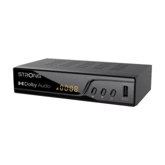   STRONG SRT8250 HDTV vevő, DVB-T2 TNT vétel, digitális kijelzővel, 2in1 távirányító