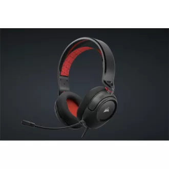   CORSAIR Vezetékes Headset, HS35 v2 Gaming, Multiplatform, piros