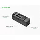 APC Back-UPS, 1050VA/600W Floor/Wall Mount, 230V, 8x Schuko CEE 7/3 outlets, USB Type A+C Port, User Replaceable Battery