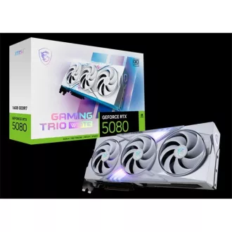   MSI Videokártya PCI-Ex16x nVIDIA RTX 5080 GAMING TRIO WHITE 16GB DDR7 OC