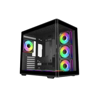   COOLER MASTER Ház ATX Elite 600 White 7*ARGB, Tápegység nélkül, fekete