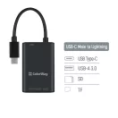 COLORWAY Kártyaolvasó, CW-CR-02, USB-C to USB 3.0 / SD / MicroSD
