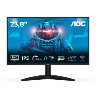   AOC IPS monitor 23.8" 24B36X, 1920x1080, 16:9, 300cd/m2, 4ms, 1xHDMI/DisplayPort, 144Hz