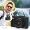 Nedis PCAM2570BK vlogger digitális fényképezőgép / kamera, kihajtható képernyő, 75 MPixel, 5K@15fps, 16 MPixeles CMOS