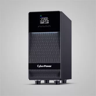   CYBERPOWER Online S ECO ups, 3000VA 2700W, 4xSCHUKO 2xIEC C13, online, tiszta szinuszos, aktív PFC, torony