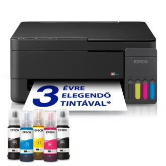  EPSON Tintasugaras nyomtató - EcoTank L3310 (A4, MFP, színes, 5760x1440 DPI, 33 lap/perc, USB)