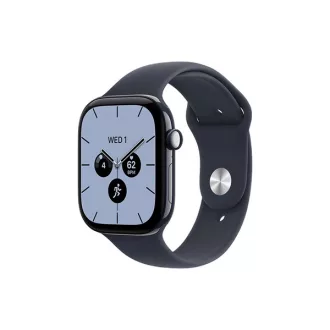   Apple Watch S12 Cellular 42 mm-es éjkék kerámiatok tengerészkék sportszíjjal – S/M