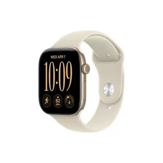   Apple Watch S12 GPS 42 mm-es világosarany alumíniumtok homokszínű sportszíjjal – M/L