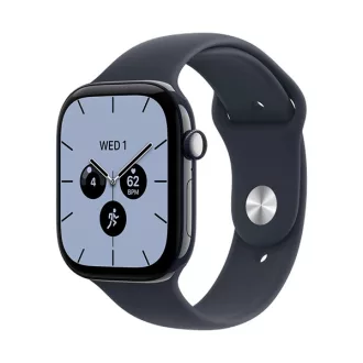   Apple Watch S12 Cellular 46 mm-es éjkék kerámiatok tengerészkék sportszíjjal – S/M