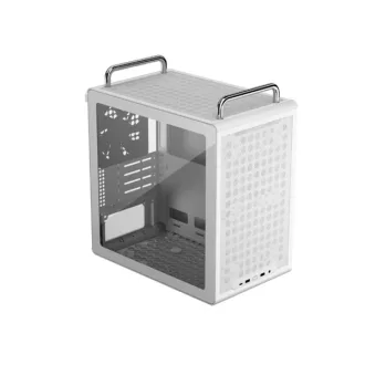   COOLER MASTER Ház Mini-ITX/Micro-ATX QUBE 340, Tápegység nélkül, fehér