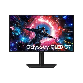   SAMSUNG 27" Odyssey OLED G7 G70SH 4K Gaming Monitor, 16:9, 165Hz, 250 cd/m2, 0,03ms, DisplayPort, HDMI, Pivot