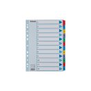 Elválasztólap, A4, regiszteres 1-12 laminált karton fülek 100162 Esselte