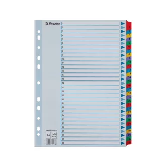   Elválasztólap, A4, regiszteres 1-31 laminált karton fülek 100164 Esselte
