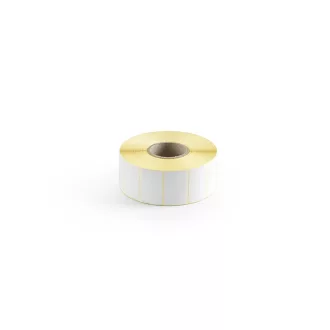   Etikett címke thermo, 25x40mm, tekercses, 2000 címke/tekercs fehér