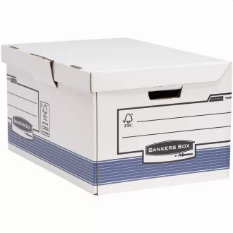   Archiváló konténer csapófedéllel, karton, 310 x 390 x 560 mm., Bankers Box System by Fellowes® 2 db/csomag, kék/fehér