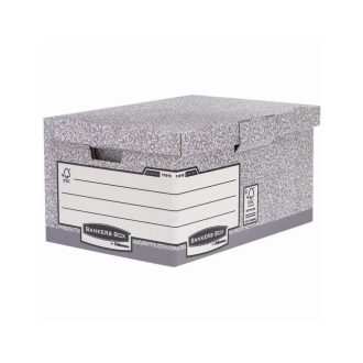   Archiváló konténer csapófedéllel, 310 x 390 x 560 mm., Bankers Box System by Fellowes® 10 db/csomag, szürke