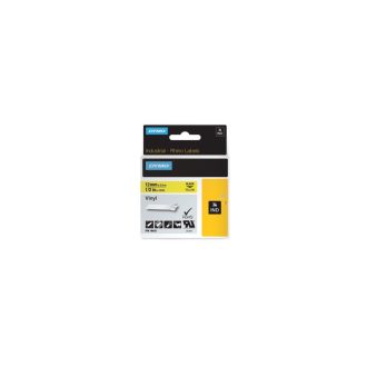   Feliratozógép szalag Dymo 18432 12mmx5,5m, ORIGINAL, fekete/sárga