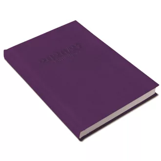   Tanári határidőnapló A5, műbőr 150mmx210mm, fehér lapokkal lila 2026/2027 Realsystem