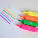 Szövegkiemelő lapos testű készlet, Bluering®, 4 klf. szín