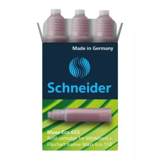   Utántöltő patron tábla- és flipchart markerhez 3 db/csom Schneider Maxx Eco 110 piros