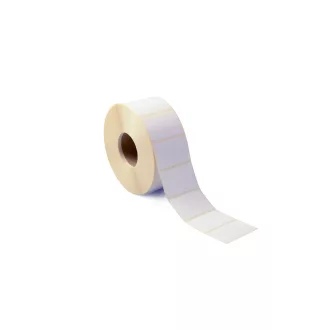   Etikett címke thermo, 45x12mm, tekercses, TTR Coated 3210 címke/tekercs fehér