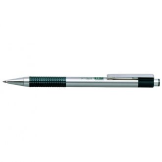 Golyóstoll 0,7mm, zöld test, Zebra F-301, írásszín kék