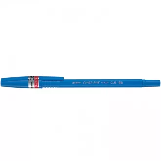 Golyóstoll 0,5mm, kupakos, H-8000 Zebra, írásszín kék