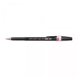 Golyóstoll 0,5mm, kupakos, H-8000 Zebra, írásszín fekete