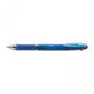 Golyóstoll kék test, Zebra Clip on Slim 4C, 4 színű