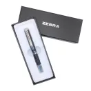 Golyóstoll metál fekete test, Zebra SLF1, írásszín kék