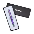 Golyóstoll metál lila test, Zebra SLF1, írásszín kék