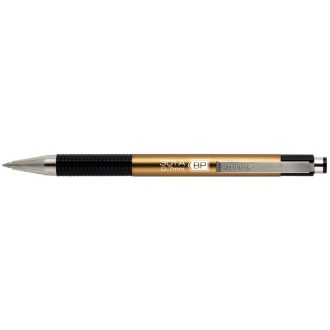   Golyóstoll 0,7mm, metál pezsgő test, Zebra F-301A, írásszín kék