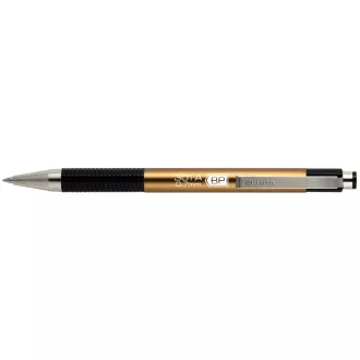   Golyóstoll 0,7mm, metál pezsgő test, Zebra F-301A, írásszín kék