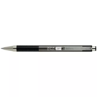   Golyóstoll 0,7mm, metál antracit test, Zebra F-301A, írásszín kék