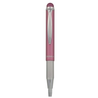   Golyóstoll metál rózsa test, Zebra Stylus Telescopic, írásszín kék