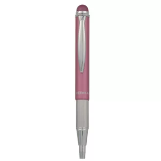   Golyóstoll metál rózsa test, Zebra Stylus Telescopic, írásszín kék