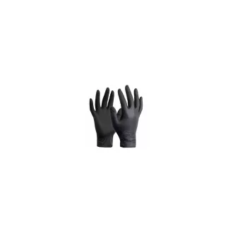   Gumikesztyű nitril púdermentes M 100 db/doboz, GMT Super Gloves fekete