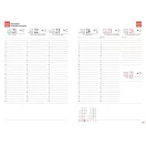 Tanári határidőnapló A5, műbőr 150mmx210mm, fehér lapokkal magnolia 2026/2027 Realsystem