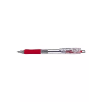 Golyóstoll 0,5mm, Zebra Tapli clip Eco, írásszín piros