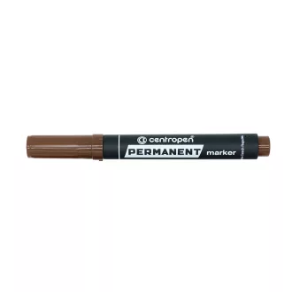 Alkoholos marker 2,5mm, kerek hegyű, Centropen 8566 barna
