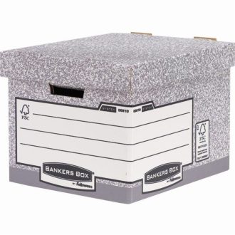   Archiváló konténer, karton, standard, Fellowes® Bankers Box System, 10 db/csomag,