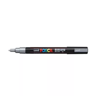Dekormarker 0,9-1,3mm, PC-3M Uni Posca ezüst