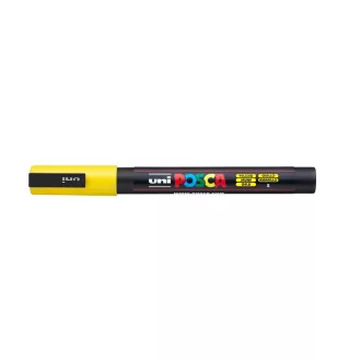 Dekormarker 0,9-1,3mm, Uni Posca PC-3M sárga