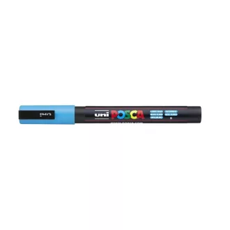 Dekormarker 0,9-1,3mm, Uni Posca PC-3M világoskék