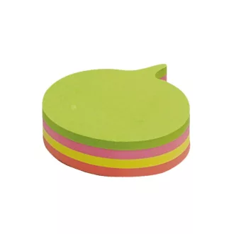   Jegyzettömb öntapadó, mondatfelhő alakú, 70x70mm, 200lap, Info Notes