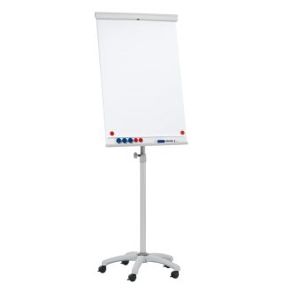   Flipchart tábla mobil 68x105cm, mágneses 5 görgős gurítható ValueLine Franken