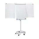 Flipchart tábla mobil 68x105cm, mágneses, 2 db segédkarral, 5 görgős Premium line  F2400/N Franken