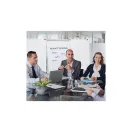 Flipchart tábla mobil 68x105cm, mágneses, 2 db segédkarral, 5 görgős Premium line  F2400/N Franken